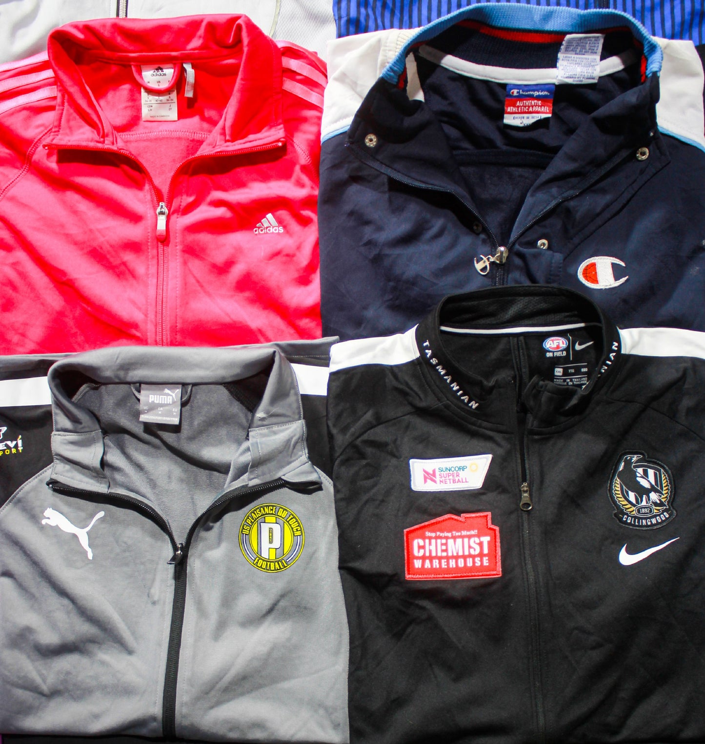 Wholesale Sports Track Tops – 50X Bulk Vintage Branded Jackets