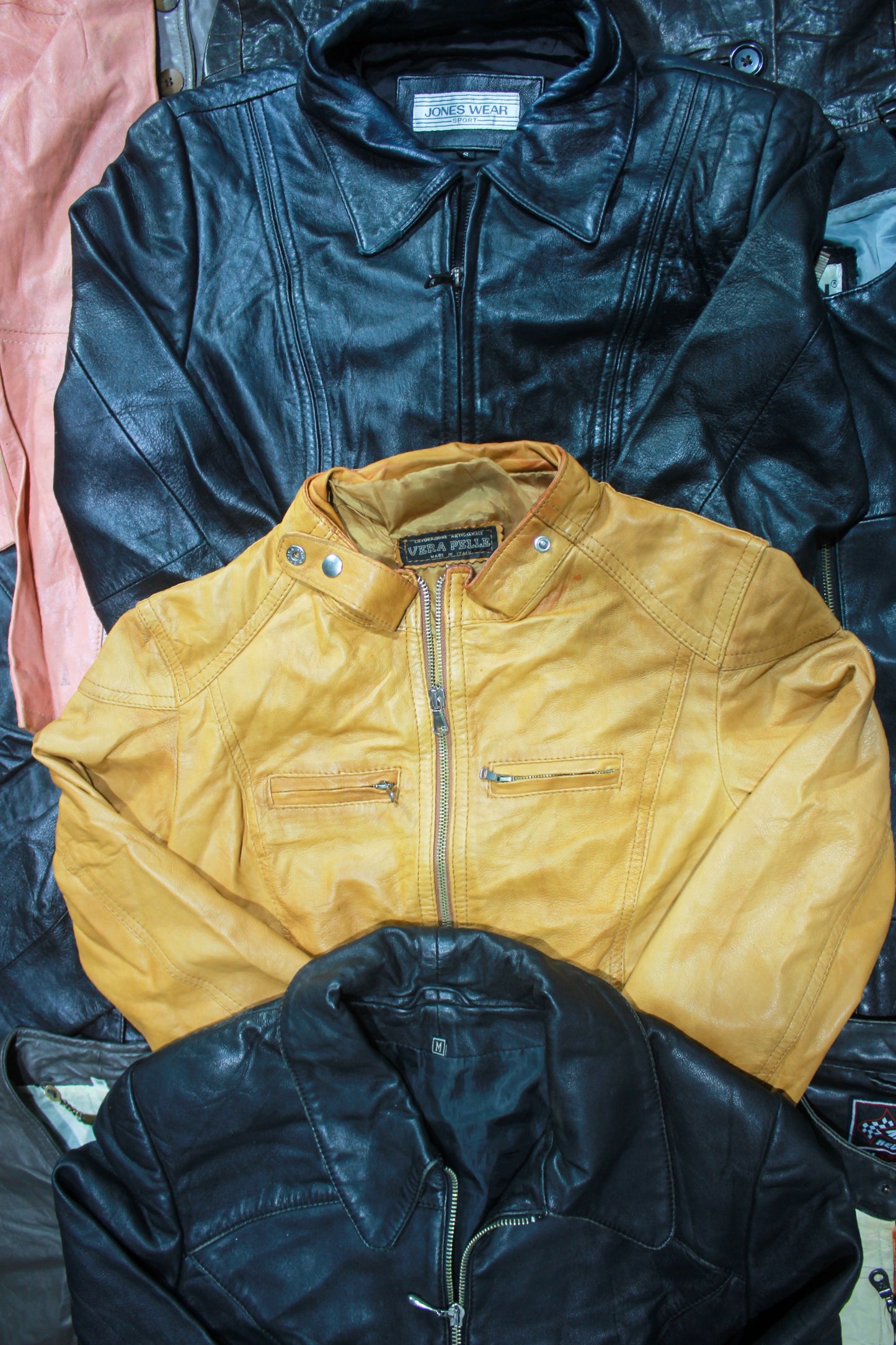 Leather Items - Vintage Leather Jacket Wholesale Bulk