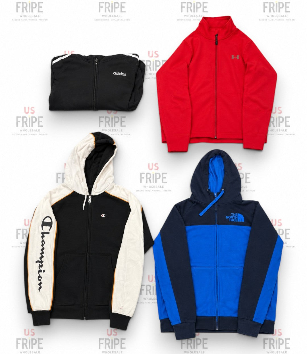 40X Brand Zipper Sweat Hoodies
