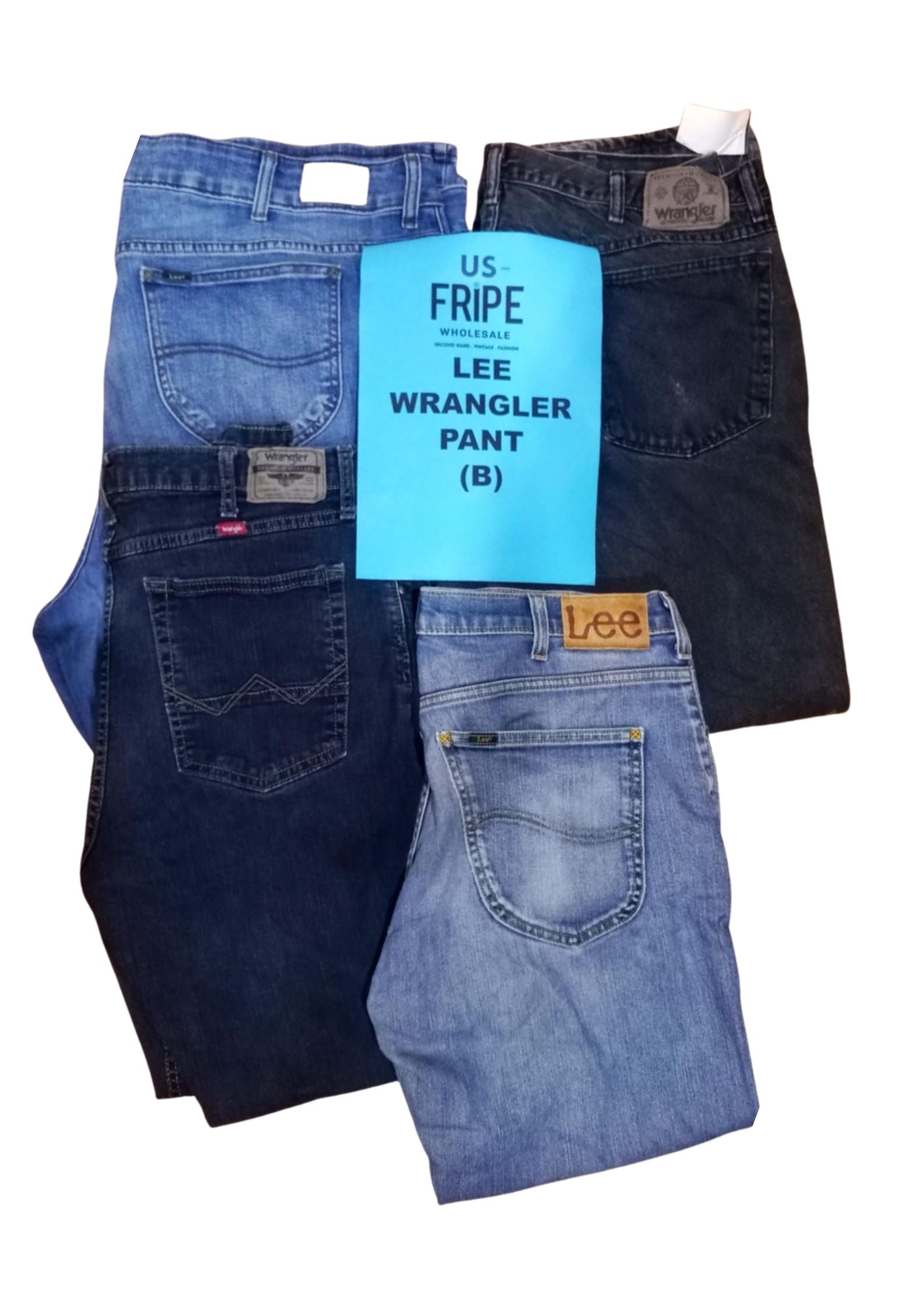 50X Lee Wrangler Pant Grade B– US Fripe Wholesale
