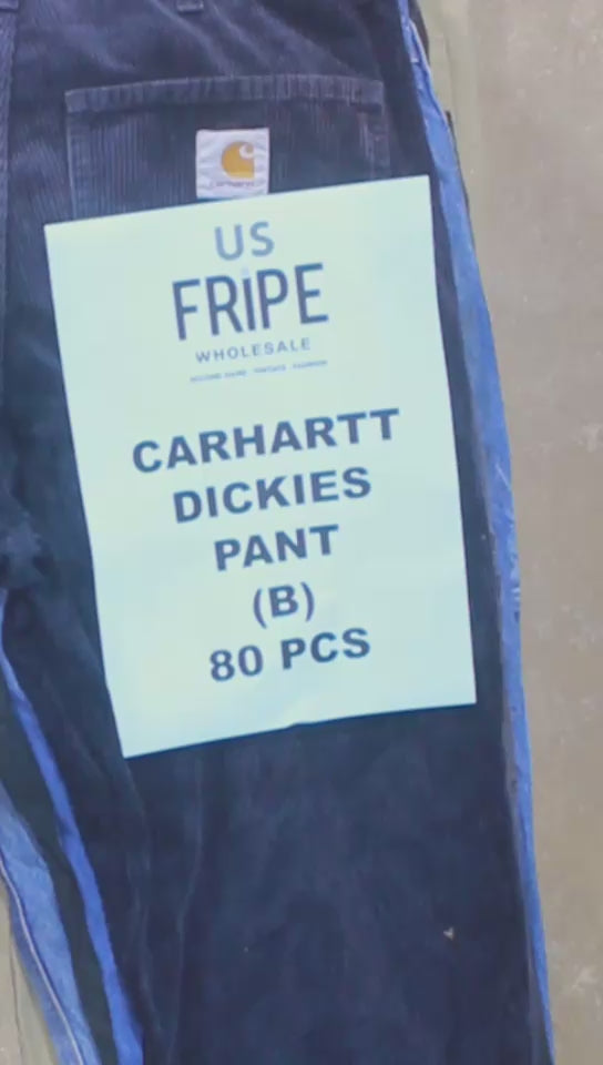 40X Carhartt & Dickies Pants B Wholesale – Bulk Vintage Workwear Lot